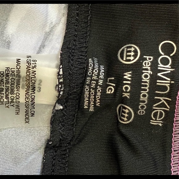 Calvin Klein Performance womens workout leggings pants wicking Large ruched hem - Picture 4 of 6